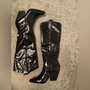 Cowboy boots faux snakeskin